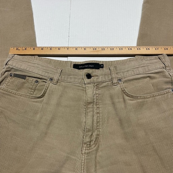 Calvin Klein Jeans Men's Beige Corduroy Pants - Picture 7 of 8